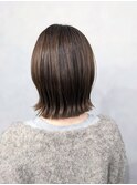 結べる長さのミディアムボブ
