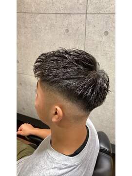 グロウヘアワークス(grow hair works) ジェット風モヒカン×スキンフェード