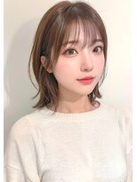 ルエ(rue)&nbsp;大人可愛い30代40代マッシュショートボブウルフカットグレージュ