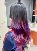 【にじフェス推しカラーグラデーション】池袋美容室/推しカラー