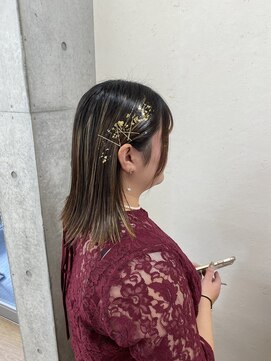 エフバイラブランシュ 大宮東口店(ef by La Blanche) 箔付きタイトヘアアレンジ/大宮東口タイトヘアアレンジ