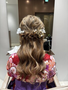 ビオラバイフーガ 綱島(Viola by FUGA) 卒業式＊袴ヘアアレンジ＊ハーフアップ