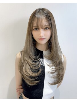 ロンドアンメゾン 原宿(Lond un Maison.) メルティカラーフェミニンロング似合わせカットハイトーン韓国