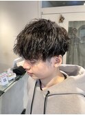 メンズパーマ　ツイスパ　マッシュ　横浜