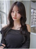 ANGELICA シアーブラック 韓国風 レイヤーカット