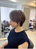くびれショート×白髪ぼかし