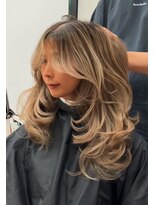 ヌエン 渋谷(NU/EN)&nbsp;エアタッチバレイヤージュとレイヤーカット/バタフライレイヤー