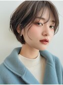 ゆるふわショートボブ×アッシュカラー