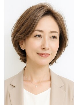 ゲイン(Gain) ショートカット・レイヤーカット×白髪ぼかし