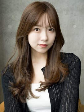 エインアンリー 明治神宮前(AIN.ANLY.) ★黒髪クラゲヘアーオリーブグレー小顔ココアベージュ韓国ヘア