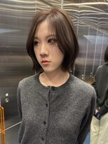 サンクマーケット 渋谷(cinq MARKET)&nbsp;レイヤーボブウルフボブミディアムレイヤー渋谷ブリーチカラー