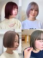エマン(AIMANT) ボブ×デザインカラー|ラインと色で魅せるデザイン