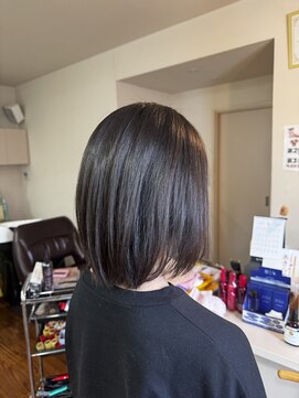 パンプキン(PUMPKIN) 小学生の自然な縮毛矯正ボブ