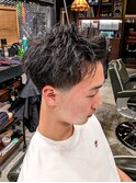 【テーパーフェード×スパイキーショート】