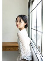 ロカバイツリー 横須賀(loca by tree) ぷつっとミニボブ*地毛風グレージュ