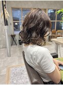 【RYOHEI】コテ巻き風ショートボブパーマ_顔周りレイヤー_20代
