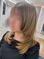 ギルド 清瀬店(GUILD)&nbsp;ワンブリーチ×レイヤーカットで軽やかロング