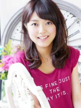 ヘア ジュレ ドゥ(hair jurer deux) 【ヘアジュレドゥ 花井】 やさしく可愛い大人セミディ