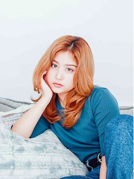 プロデュース 相模原店(Produce) センターパート♪ヌーディーカラー☆セミディ