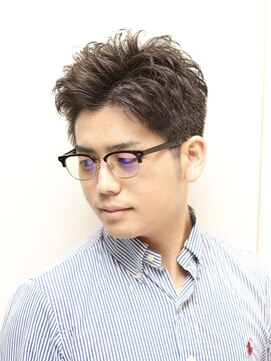 ヘアーアンドグルーミング ヨシザワインク(HAIR&GROOMING YOSHIZAWA Inc.) 【ヨシザワ人形町】20代30代ビジネス七三オールバックパーマ
