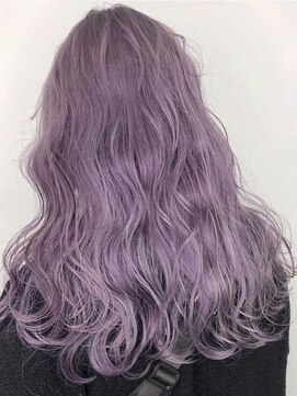 ボックスミコ(Box mico.) 《ラベンダーグレーホワイト》ハイトーンのブリーチカラー