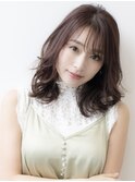 20代30代40代大人可愛い くすみカラー 抜け感 透け感 ツヤ髪1