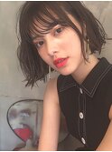 お洒落さんに大人気♪切りっぱなし外ハネボブ