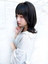 オーロ 緑地公園店(ORO)&nbsp;透明感溢れる暗髪レイヤーミディ