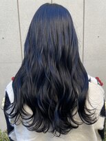 アクアオモテサンドウ(ACQUA omotesando)&nbsp;△ブリーチなしブルーブラック暗髪黒髪ロングストレート髪質改善