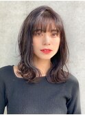 【NORA UMEDA 高木】大人可愛いセミロングゆるカール