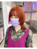 ゲーム 原宿店(GAME)&nbsp;オレンジ/ダブルカラー/ケアブリーチ/髪質改善/原宿