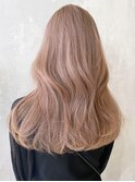 ピンクベージュレイヤーカット_チェリーブラウン_ba363421