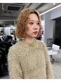 ボブブリーチパーマ