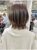 レイヤーカット レイヤーボブ くびれヘア ボブ ミディアムヘア