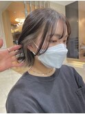 切りっぱなしボブ＆インナーカラー！