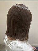 切りっぱなしボブ×モカブラウン