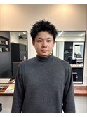 メンズ/スパイキーショート/アクティブショート/ピンパーマ