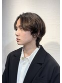 センターパート×緩めスパイラル