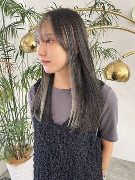 ナジック(749) 顔周りインナー×髪質改善ストレート