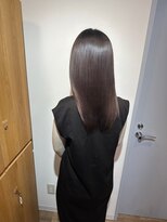 ノー バイ イオエ 西梅田(no. by ioe)&nbsp;ブリーチなしカラー/髪質改善/ミルクティーベージュ/小顔ヘア