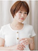 顔周りレイヤーカット丸みショートマッシュZ戸田公園20代30代