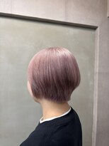 ファビ 渋谷(Fab)&nbsp;くびれヘア/暗めカラー/アプリコットオレンジ/縮毛矯正