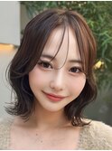 ウェーブ巻きボブ