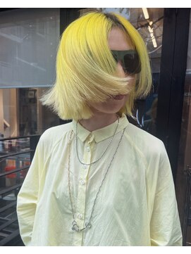 アンダーカレント(undercurrent) イエロー切りっぱなしボブ