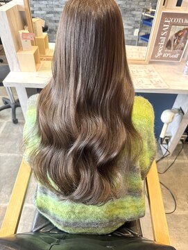 ブリーチなしヘーゼルカラー