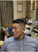 アイロンパーマ×スキンフェード