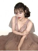 銀座ヘアセット宣材サロモ編。色気たっぷりサイドカールVOL3.0