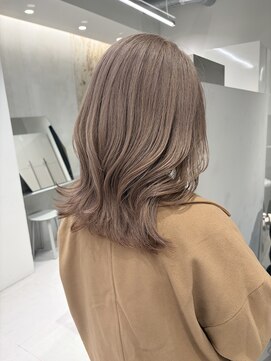 ソル 栄矢場町(SOL) リタッチカラー/シャギー/ミルクティーベージュ