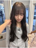 イメチェン/グレージュ/ケアカラー前髪/表参道/原宿