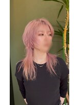 ブランチ(branch)&nbsp;「周りと差がつく」甘辛！ホワイトピンクのマッシュロングウルフ
